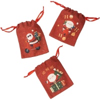 Bolsa regalo de 15 x 12 cm de Papá Noel - 1 unidad