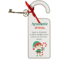 Colgador de puerta con llave mágica de Elfo
