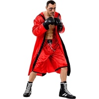 Disfraz de boxeador rojo para hombre