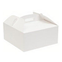 Caja de 25,5 x 25,5 x 10 cm para tarta con asa - Hilarious
