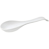 Reposacucharas blanco de porcelanda rombos