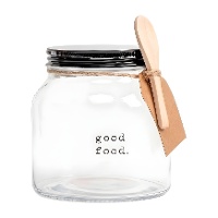 Tarro de 0,6 L con cuchara Good food