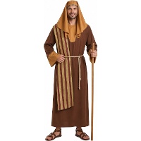 Disfraz de San José marrón para hombre